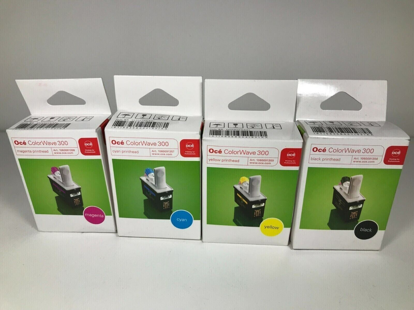 Oce colorwave 300 printheads | 1060091356/7/8/9 | 4 pack New Sealed Genuine Oce
