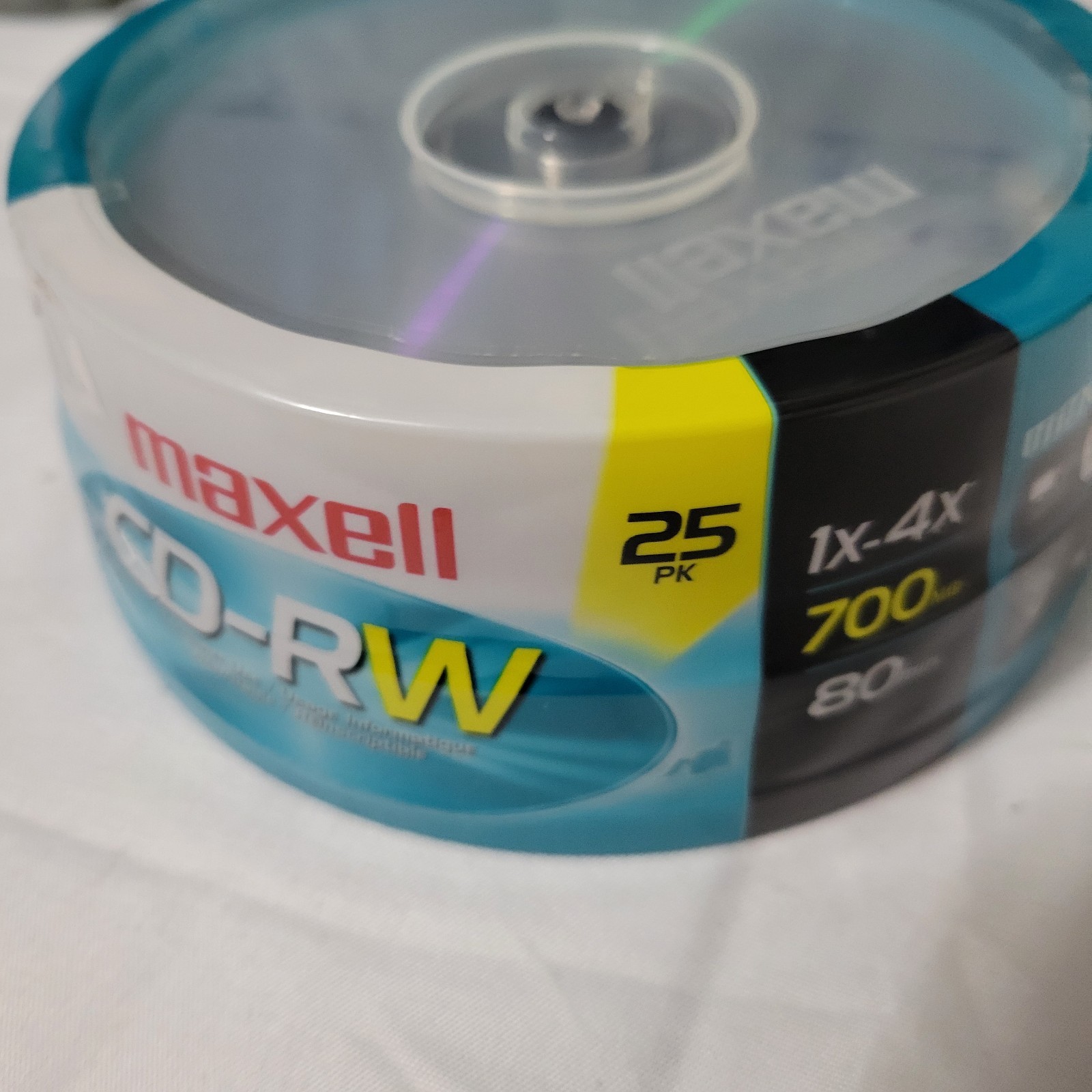 Maxell CD-RW 25 Pack Spindle 700MB 80 Min 1X-4X Rewritable Blank Discs New
