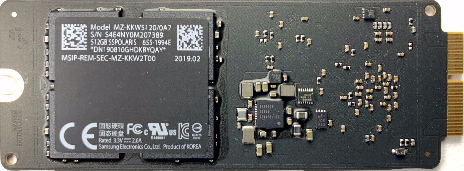 APPLE OEM 512GB PCIe NVME FLASH SSD KIT iMAC MAC MINI MACBOOK PRO 655-1994E