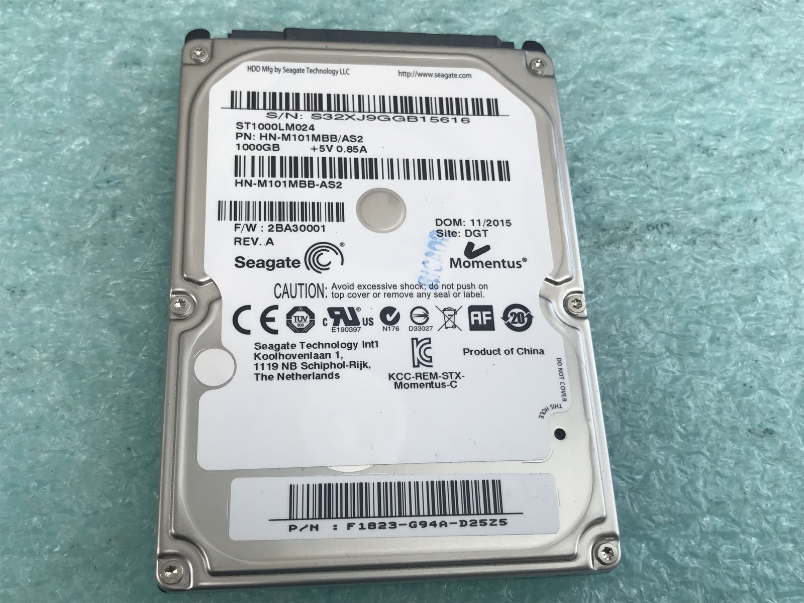 Seagate ST1000LM024 1TB 5400RPM Laptop 2.5" SATA Hard Drive - HD1115A