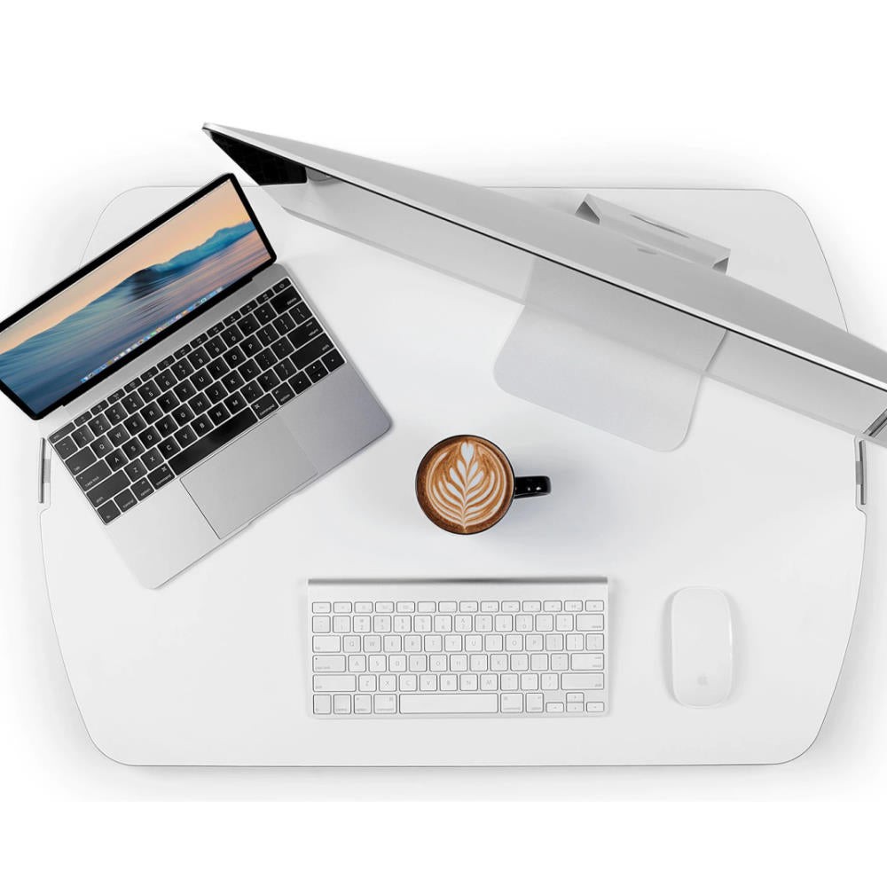 MOUNT-IT 31" WIDE HEIGHT ADJUSTABLE STANDING DESK CONVERTER - WHITE