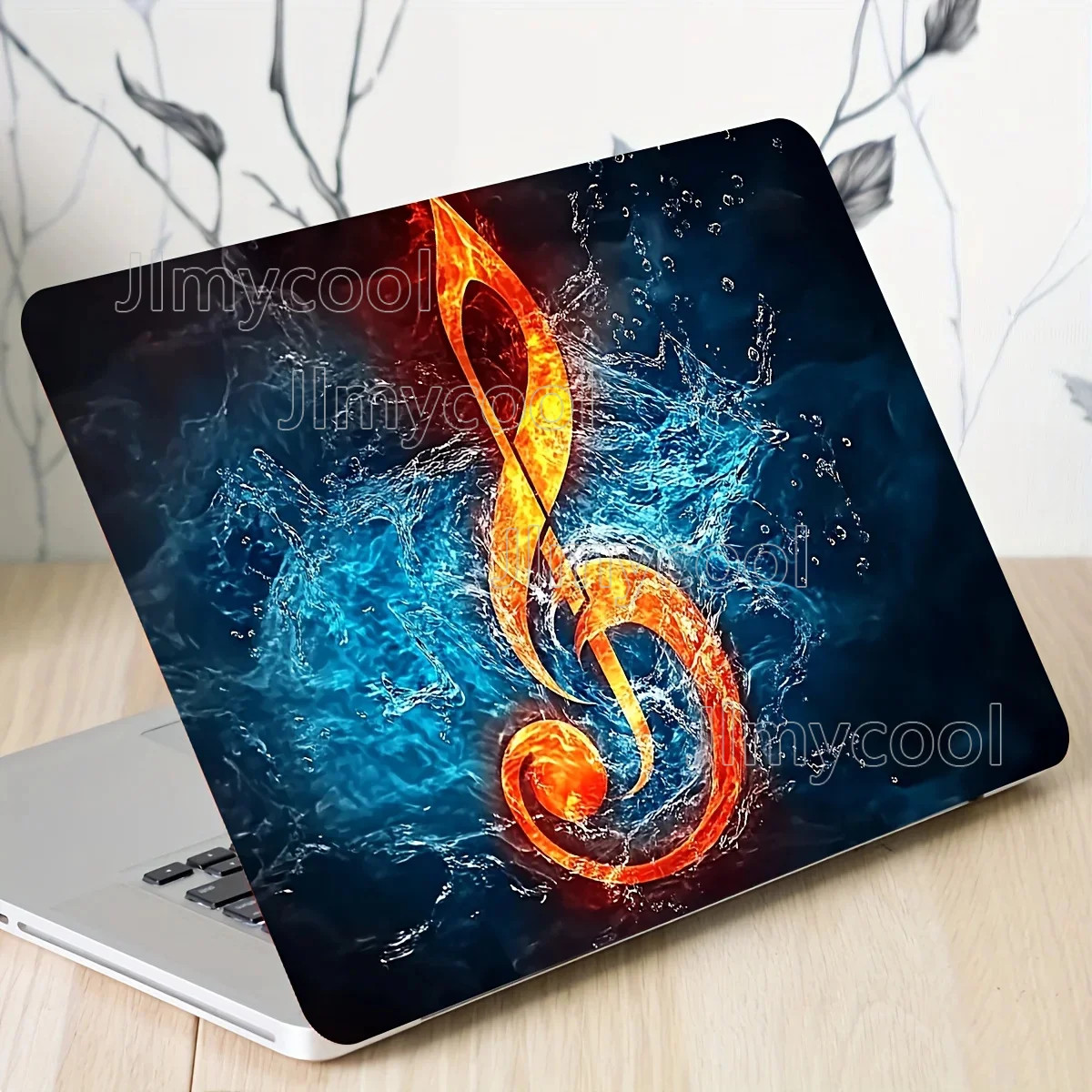 2 Pieces of Vinyl Notebook Computer Leather Stickers Self-adhesive Waterproof