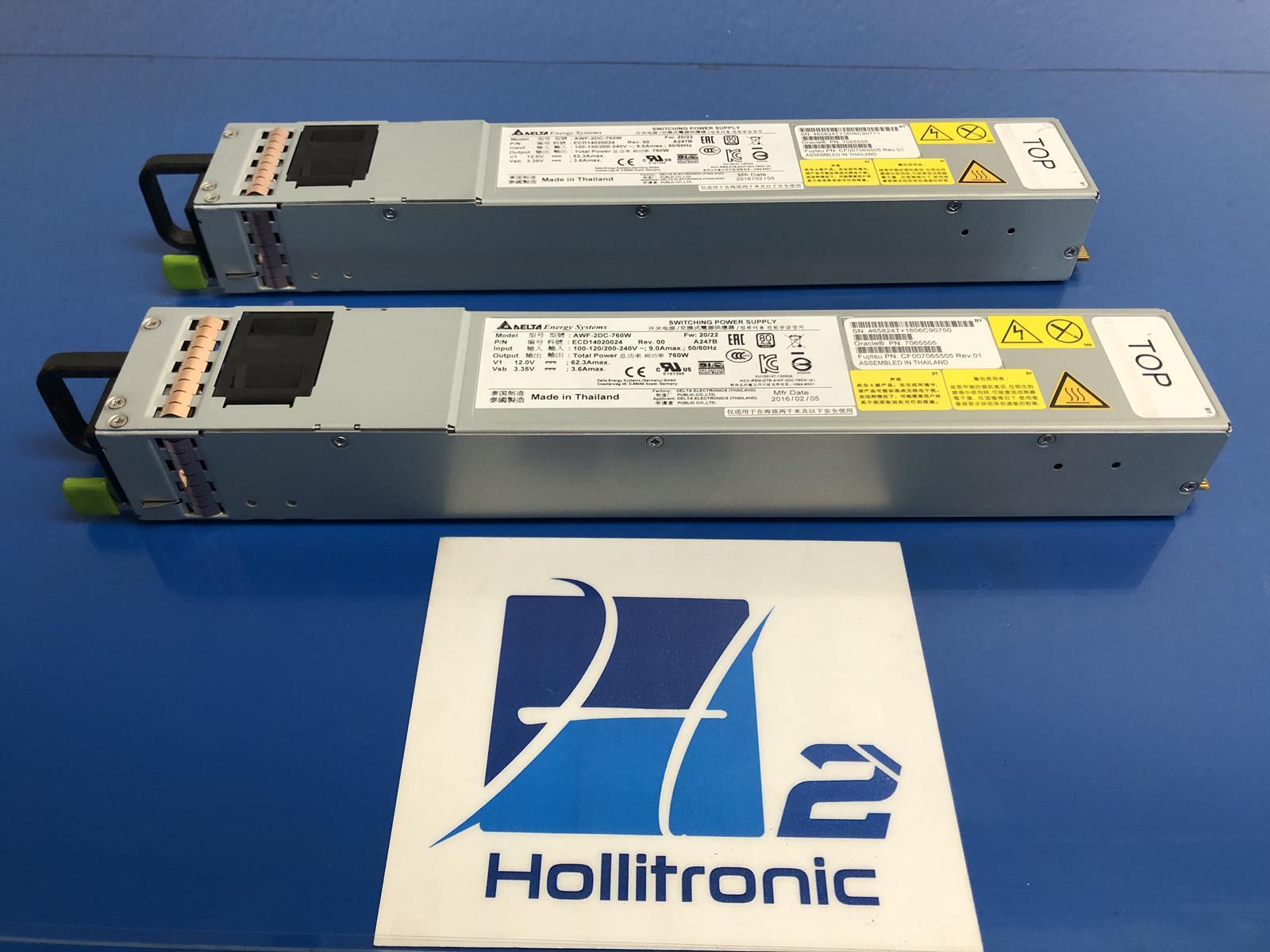 DELTA LOT OF 2 AWF-2DC-760W ORACLE 7065505 POWER SUPPLY