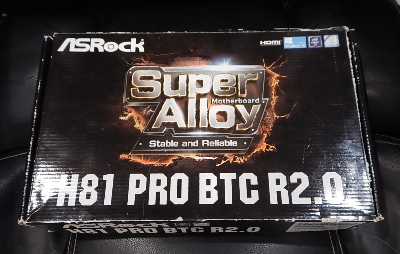 ASROCK SUPER ALLOY MOTHERBOARD H81 PRO BTC R2.0. 2*DDR3. NIB.