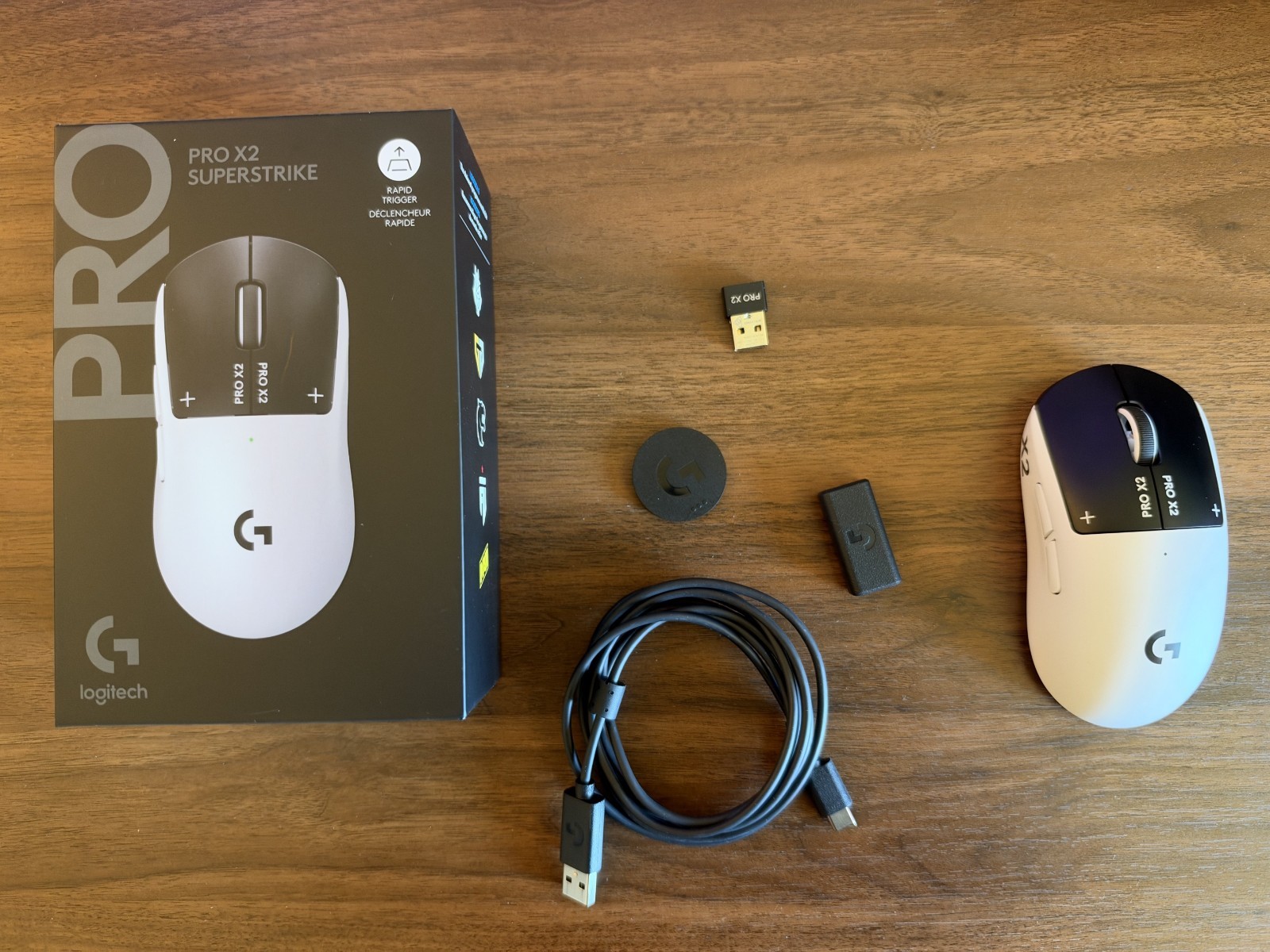 Logitech G PRO X2 SUPERSTRIKE Wireless Gaming Mouse White