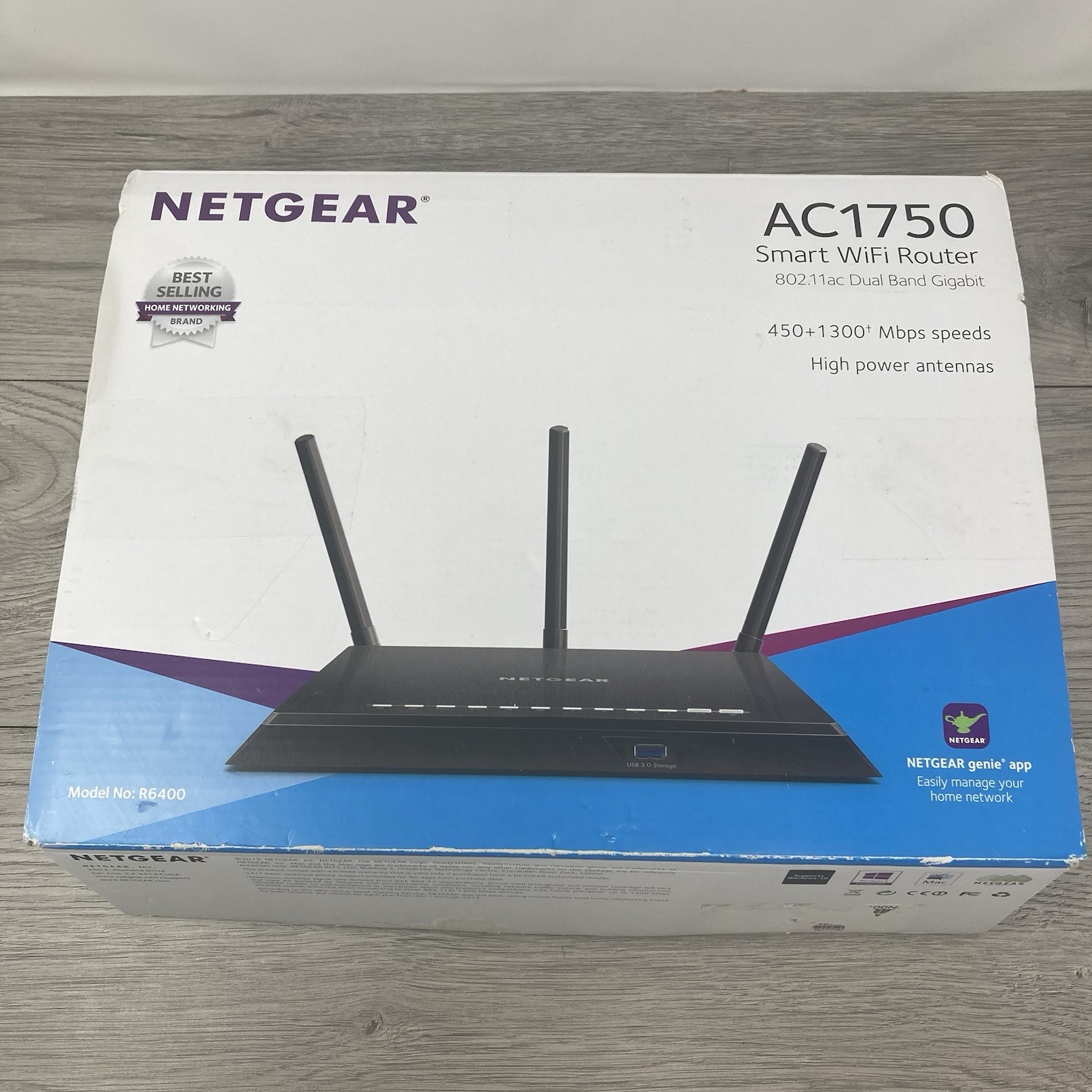 Netgear AC1750 R6400-100NAS 1300 Mbps Dual Band WiFi Wireless Router Genuine OEM