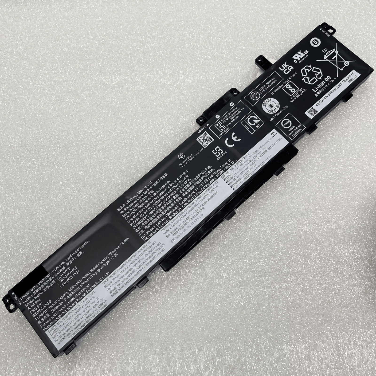 Genuine L21L6P70 Battery for Lenovo ThinkPad P16 Gen 1 Gen 2 L21M6P70 SB10W5199
