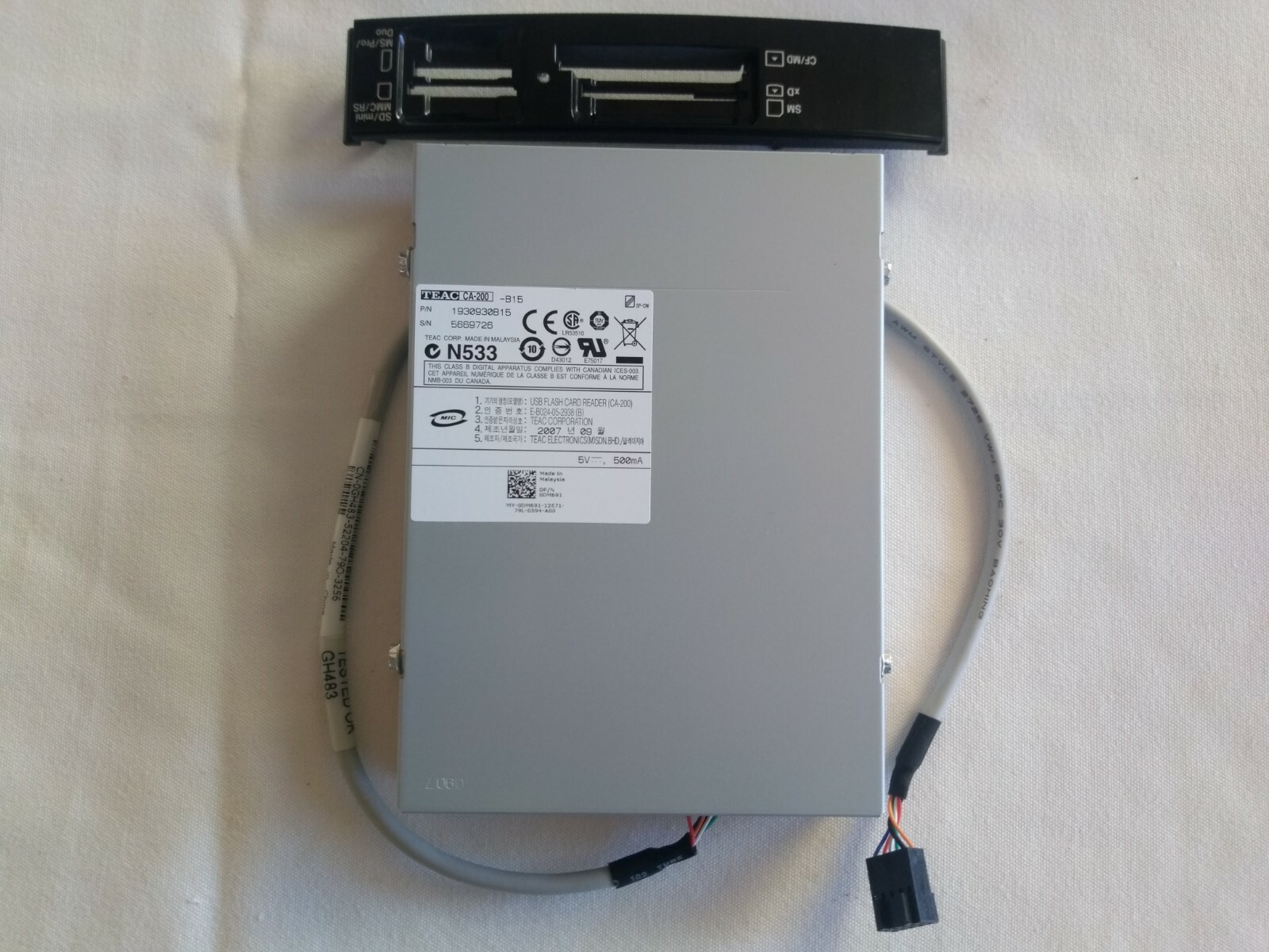 Teac CA-200 - B15 P/N 1930930B15 card reader