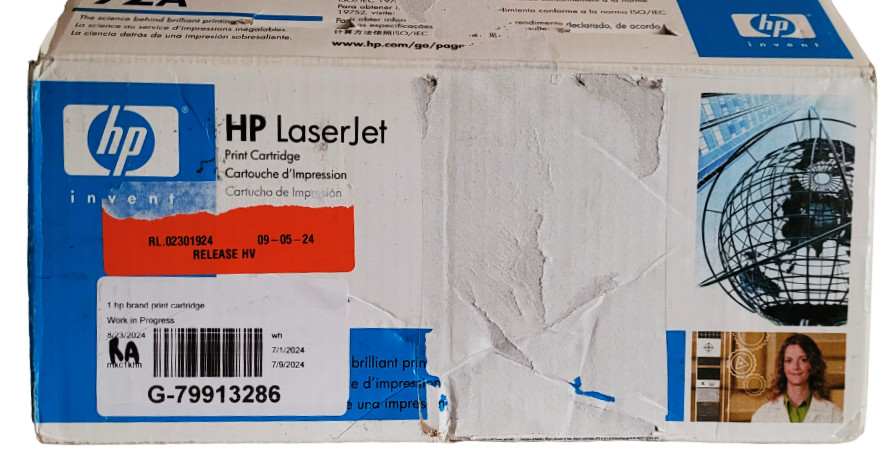 HP LaserJet 92A C4092A Print Cartridge New With Open Box