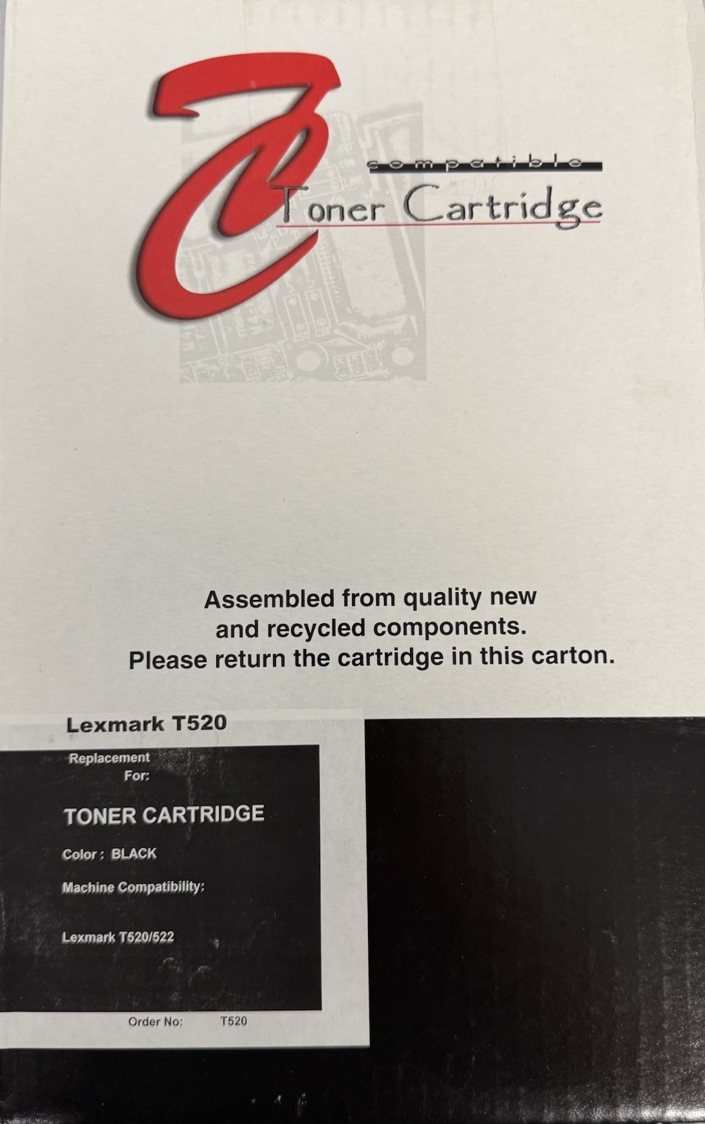 Lexmark Generic Hign Yield Toner Cartridge for T520 T522 X520 X522 