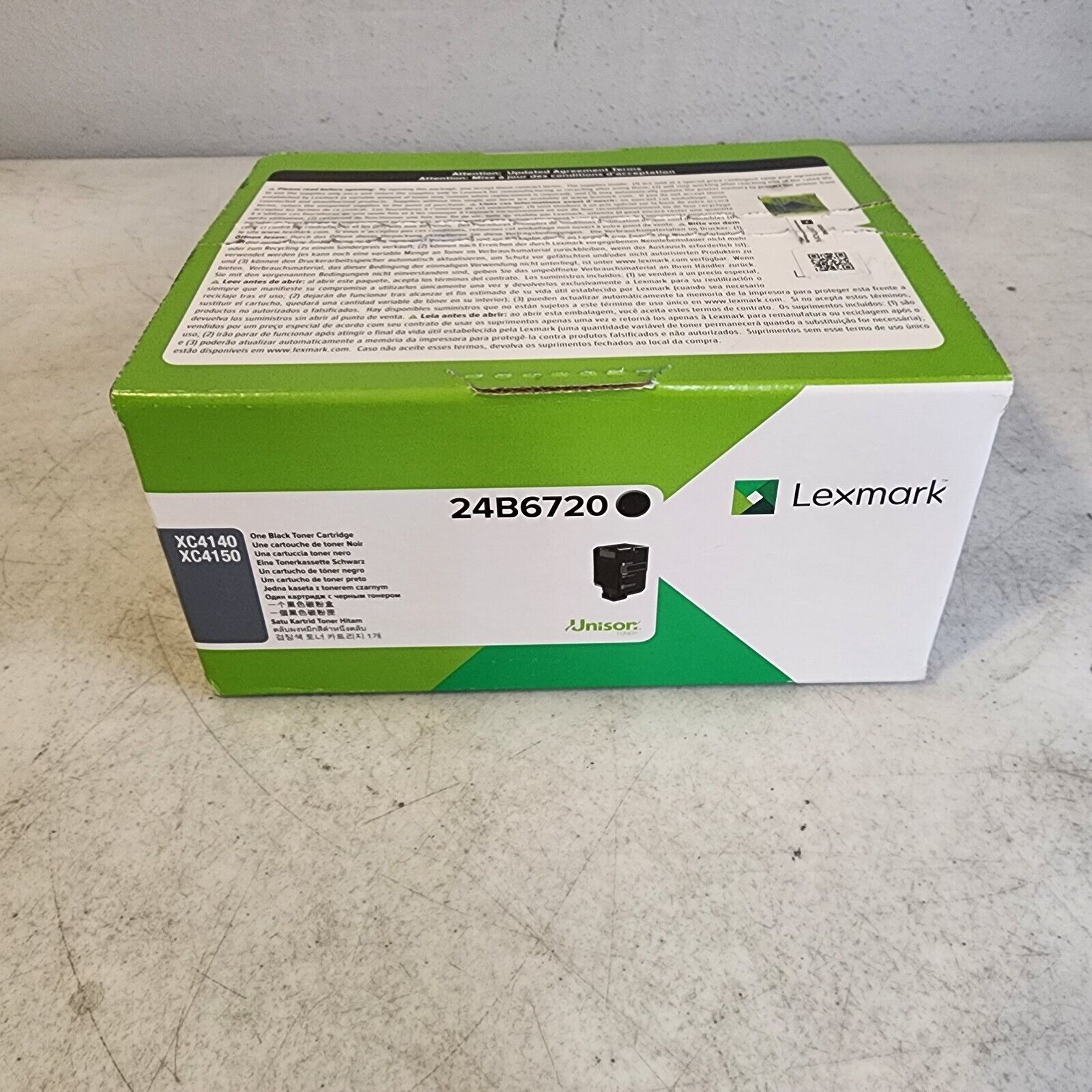 Lexmark 24B6720 Black Toner For XC4140 Genuine New OEM Sealed Box