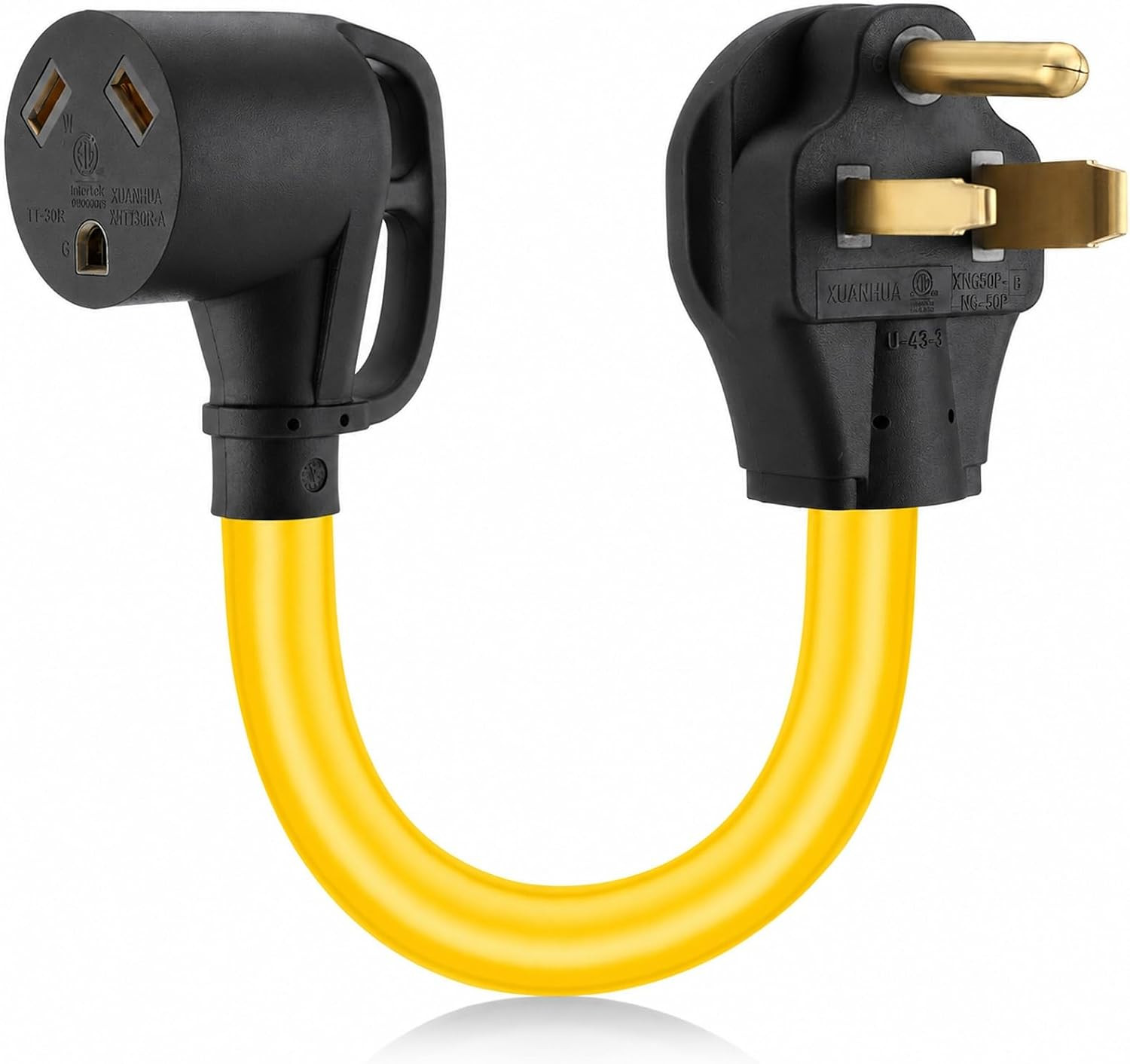 Compatible with NEMA 10-30P to TT-30R 30Amp RV Power Adapter Cord | 240V 3 Prong