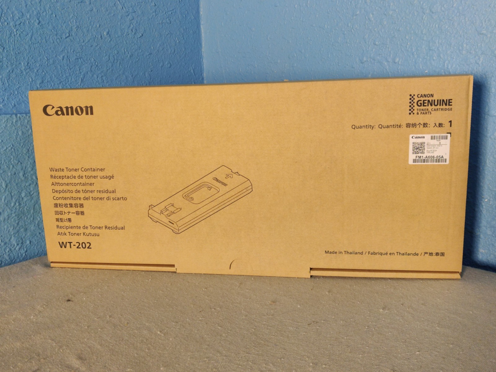 Genuine OEM Canon WT-202 Waste Toner Container FM1-A606-05A for ImageRUNNER