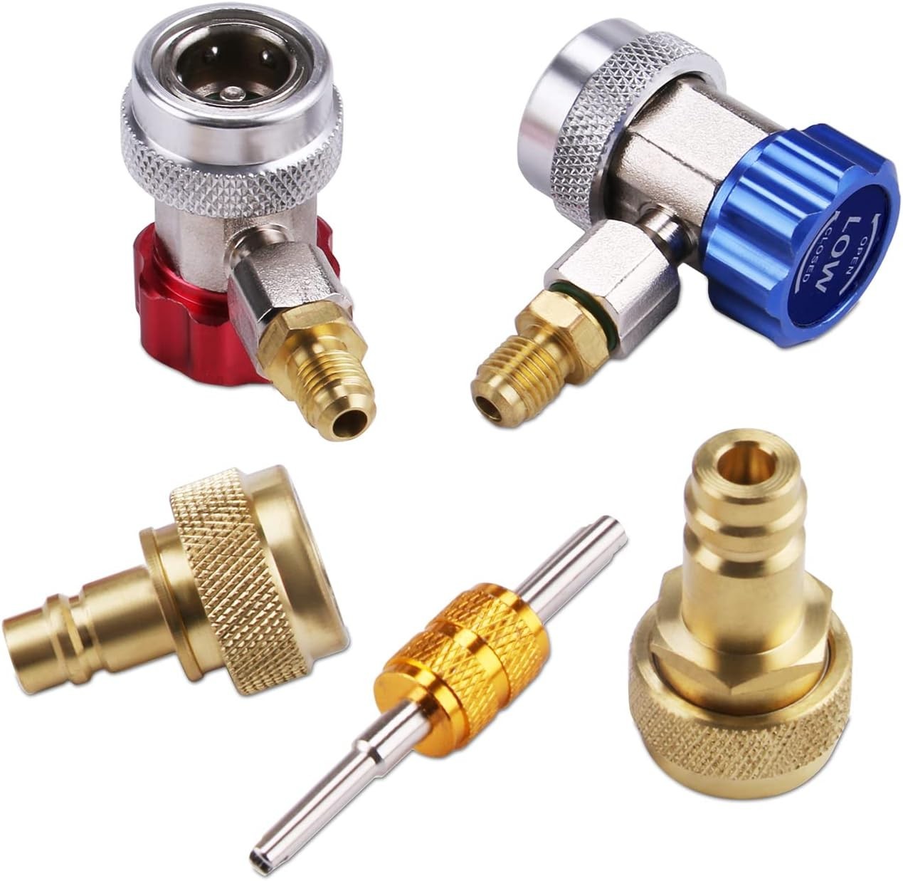 Car A/C R1234YF R134A Adapters, AC R134 R1234 R 134A 1234YF Quick Couplers Conne