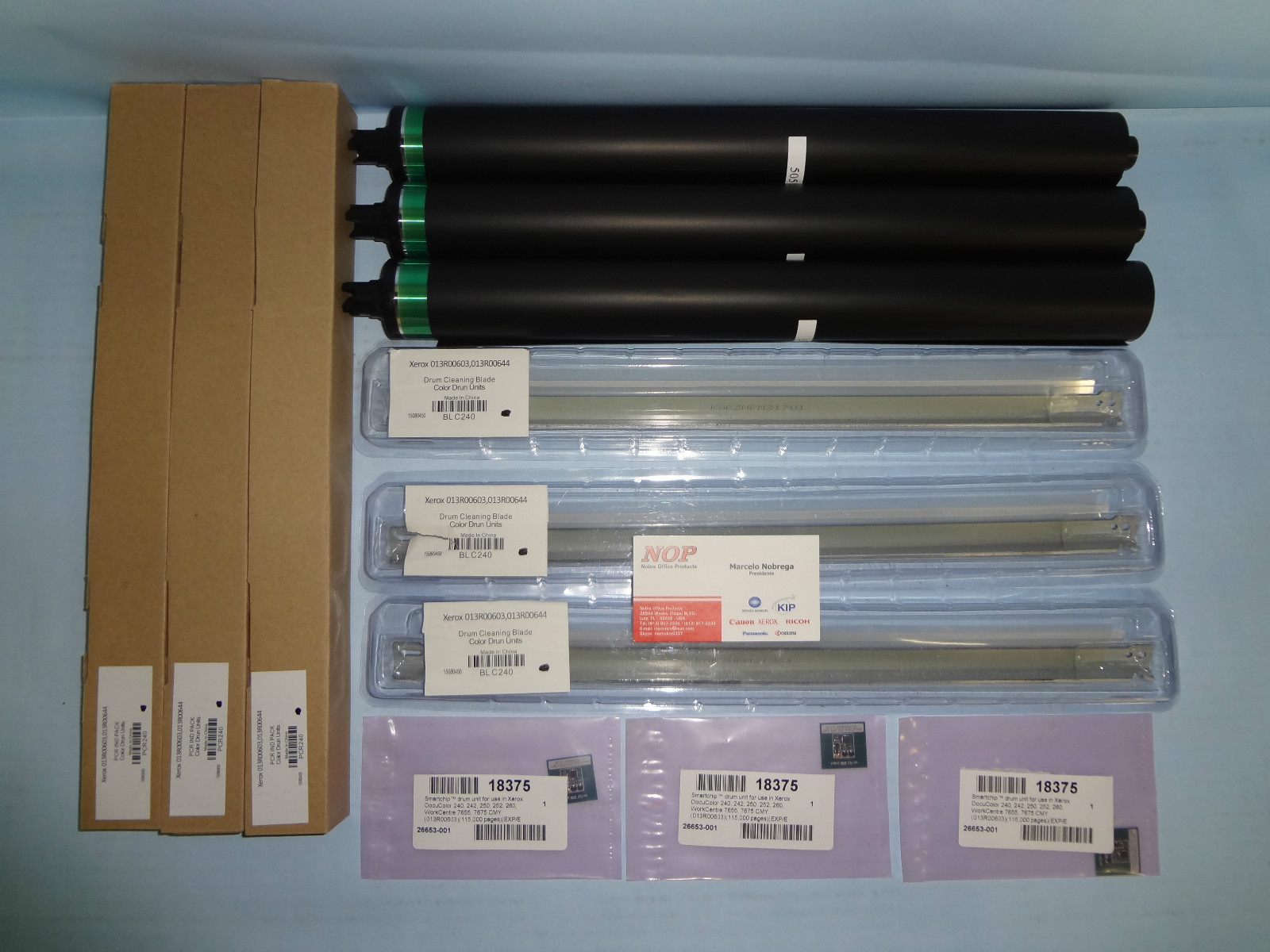 XEROX 3 SET Drum KIT Color 13R00603 13R603 DocuColor DC 240 242 250 252 260.