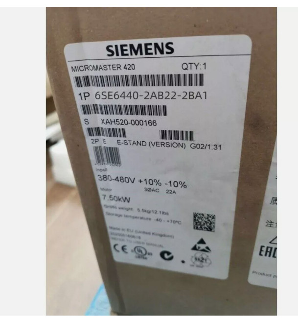 1PC New Siemens 6SE6440-2AB22-2BA1 Frequency Converter Fast Shipping