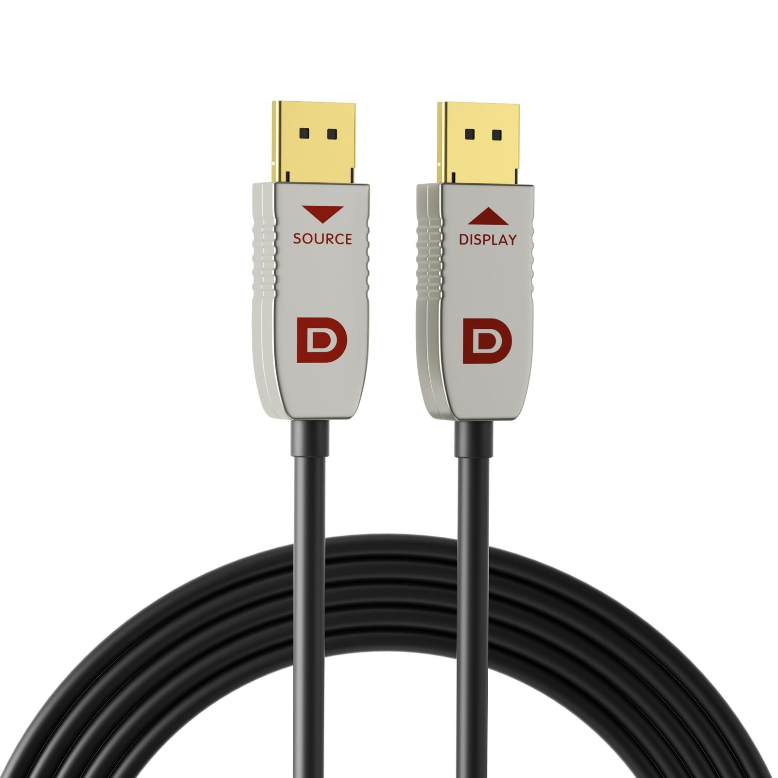 RUIPRO 8K DisplayPort 1.4 Fiber Optic Cable, 32.4Gbps, HDR DSC 1.2a, 165ft