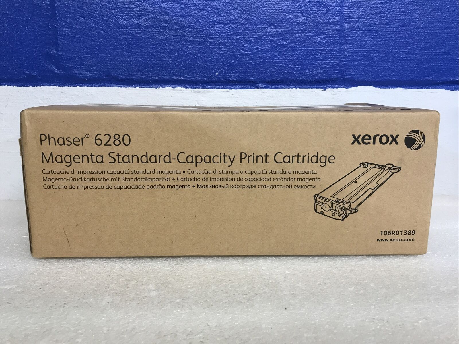 Xerox 106R01389 Phaser 6280 Magenta Standard Toner Print Cartridge New Sealed