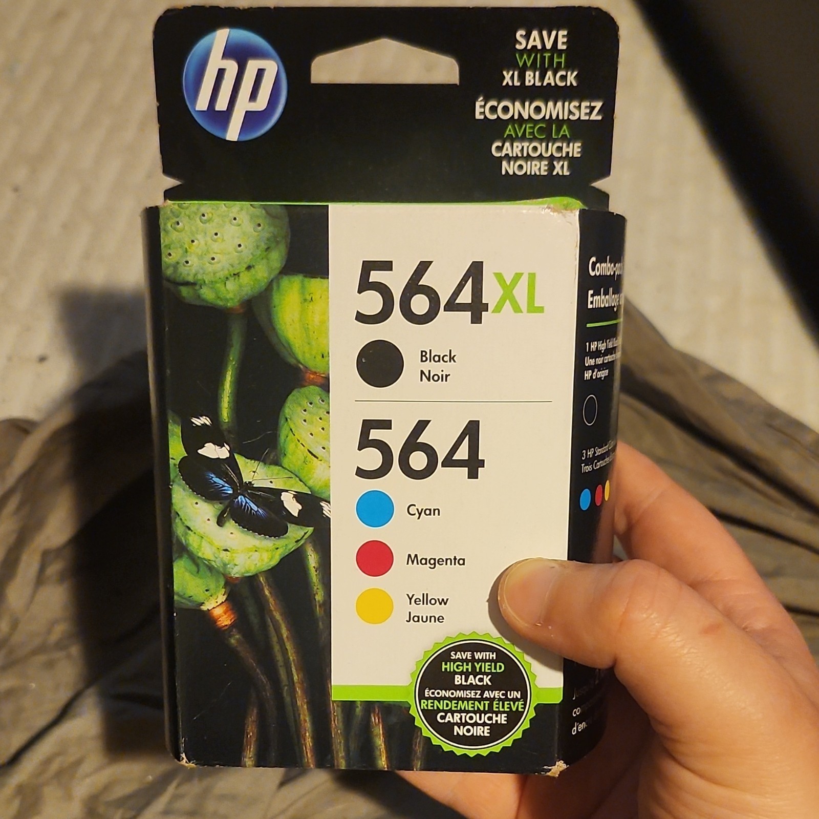 HP Genuine 564XL/564 Combo Ink Cartridges Black Cyan Magenta Yellow Inkjet