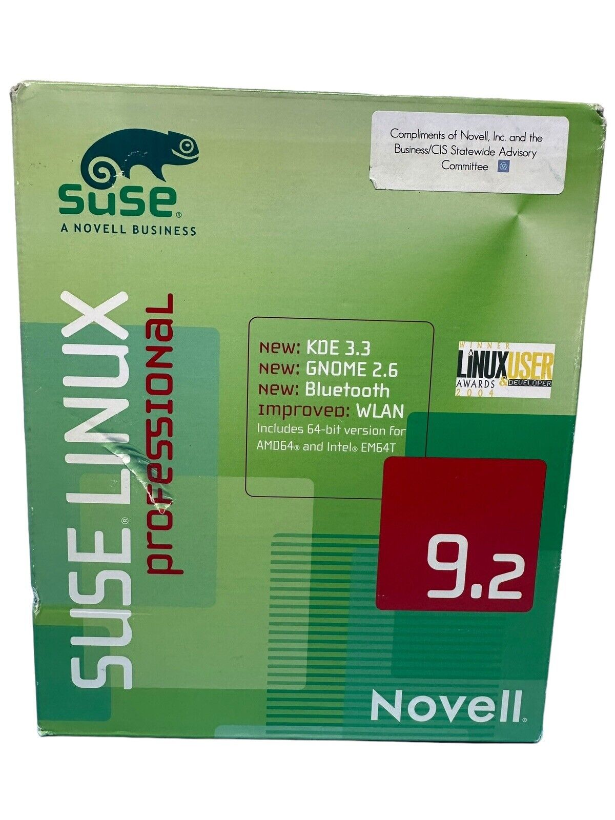 Novell SUSE LINUX Professional 9.2 Operating System Software New Sealed In Box