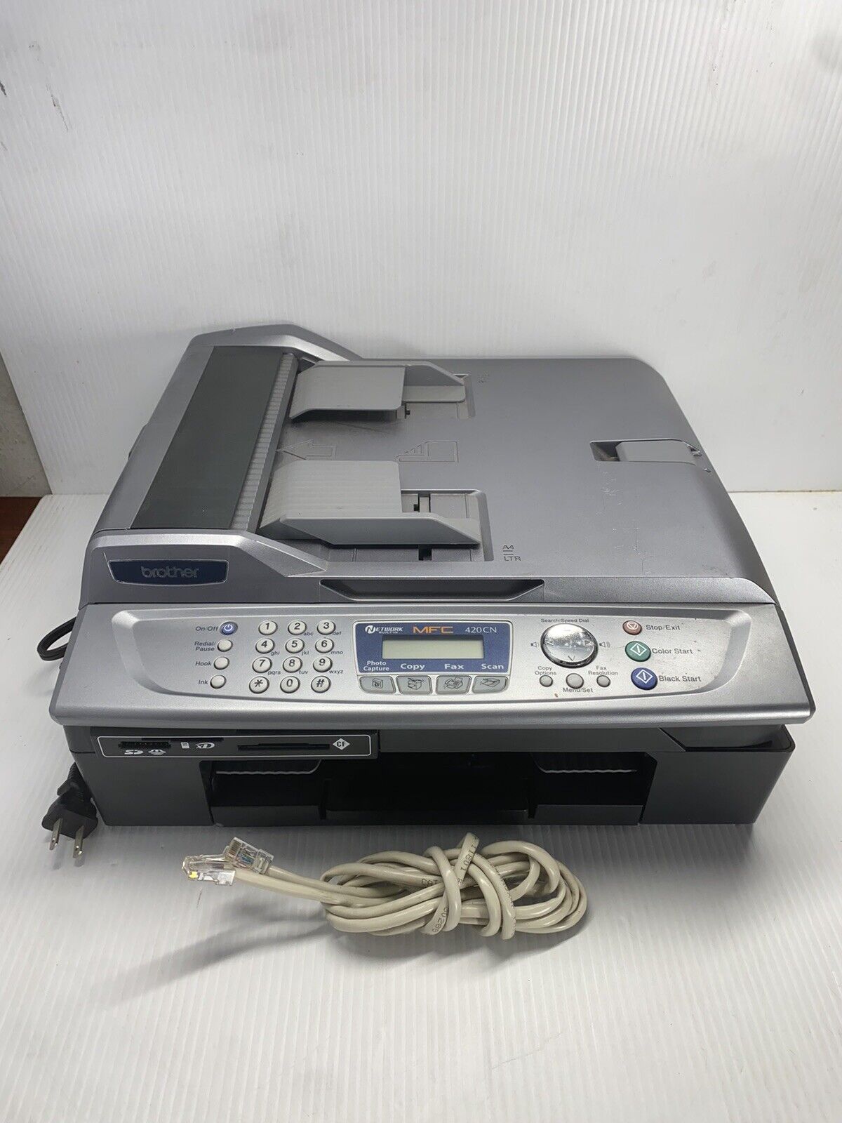 Brother MFC 420CN All In One Printer Fax Machine Copier MFC-420CN, -Works-