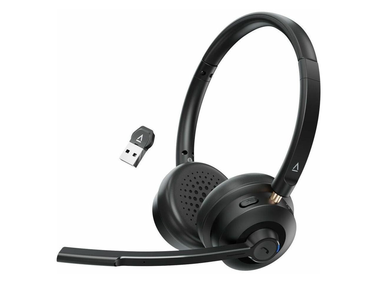 Creative Chat Wireless On-Ear Headset with Noise-Cancelling Boom Mic, Wireless