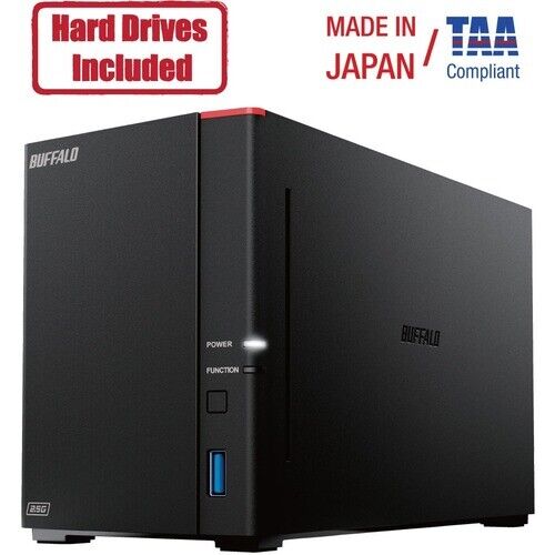 Buffalo LinkStation 720D 4TB Hard Drives Included [2 x 2TB, 2 Bay] (ls720d0402)