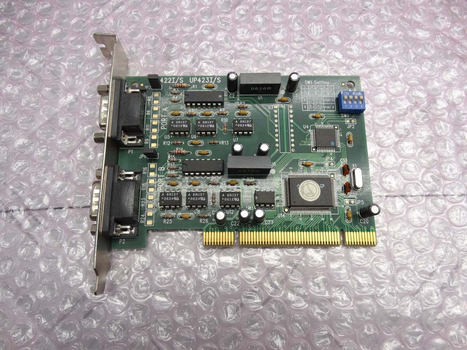 2 Port PCI RS422 RS485 DB9 Serial Adapter Card PCI Card PN:06091511
