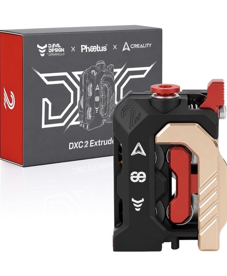 Creality DXC2 Dual-Gear Extruder K2 / K2 Pro / K2 Plus 3D Printer CORE UNIT ONLY