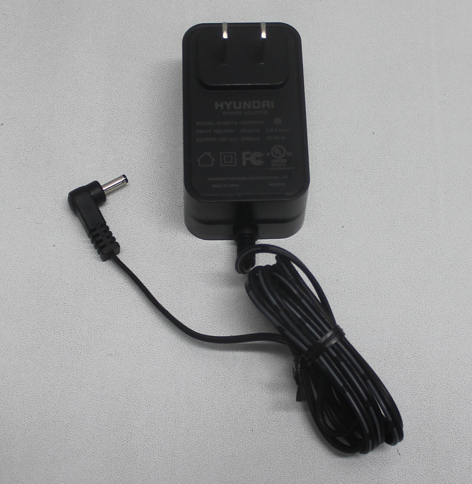 AS2401A-1202000US Ac Adapter 12V 0.8A 2000M Hybook Ht14CCIC81EG Series "Grade A"