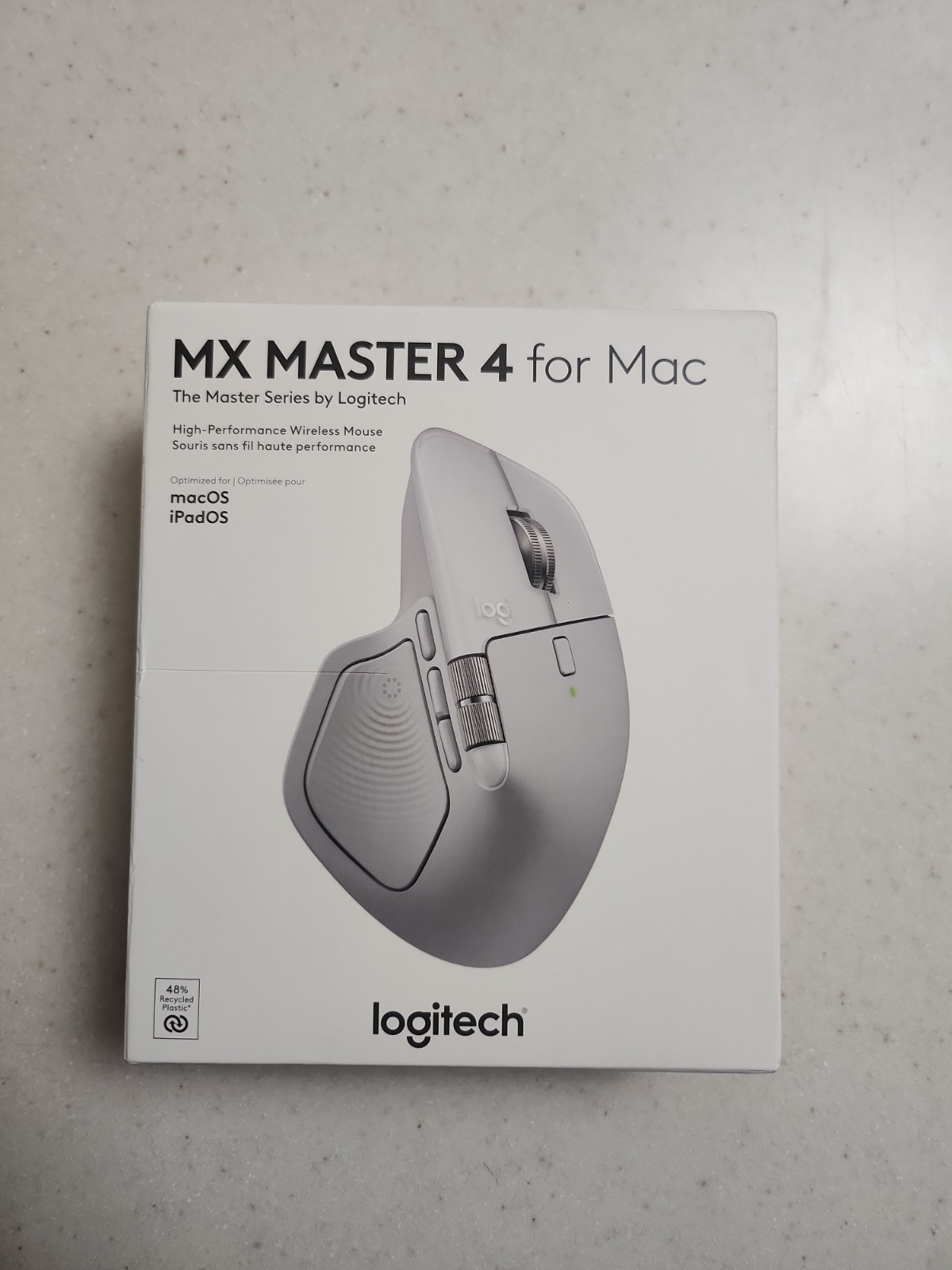 Logitech 910-007574 MX Master 4 High-Performance Wireless Mouse White Mac (New)