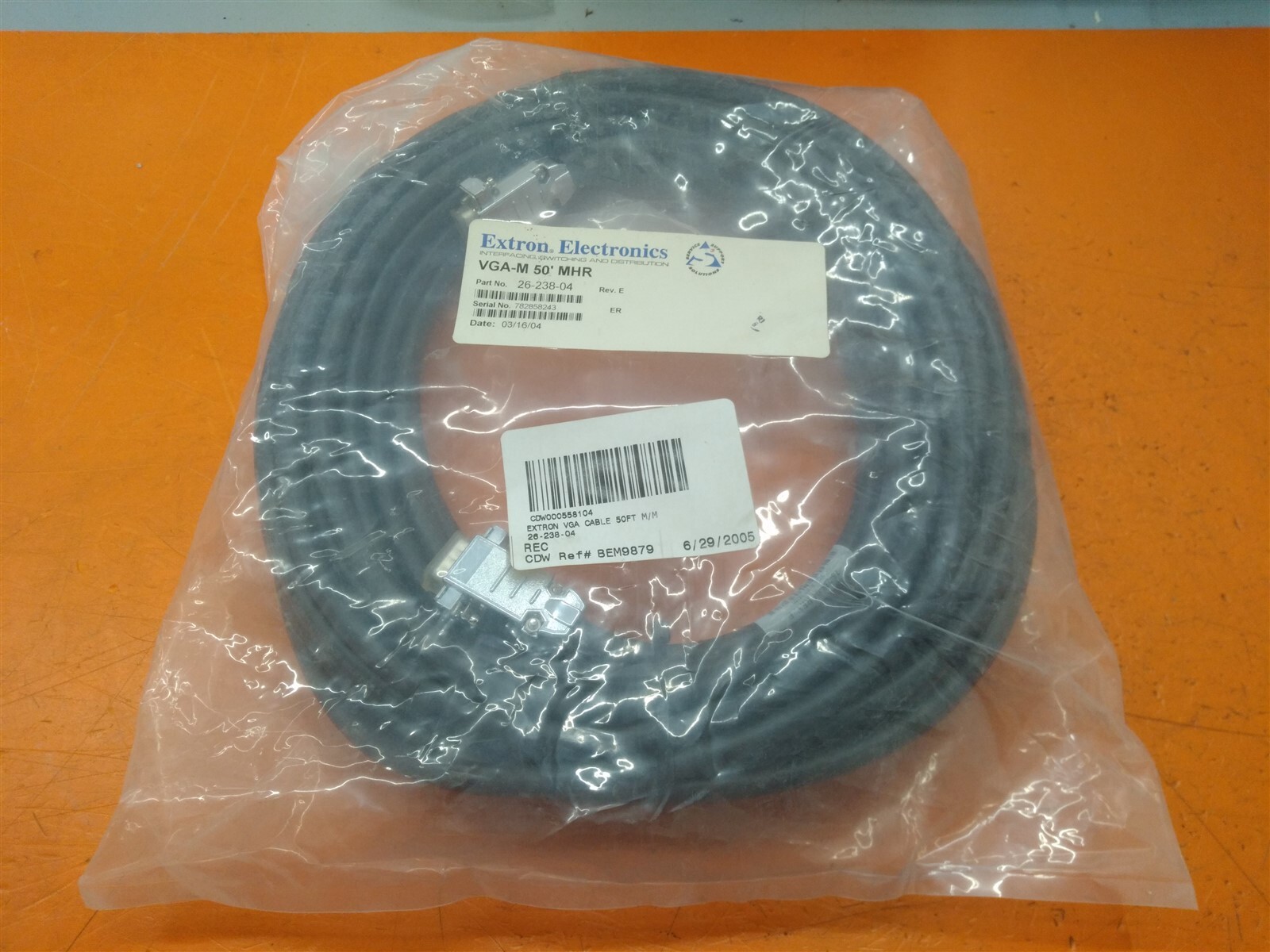 ⭐️⭐️⭐️⭐️⭐️ Extron Electronics VGA-M-M 50' MHR 26-238-04 