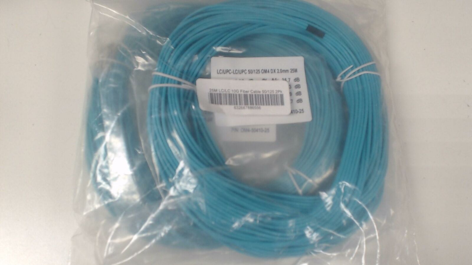 2 Pack - 25 Meter LC / LC 10G Fiber Cable 50/125 Fiber Optic Cables
