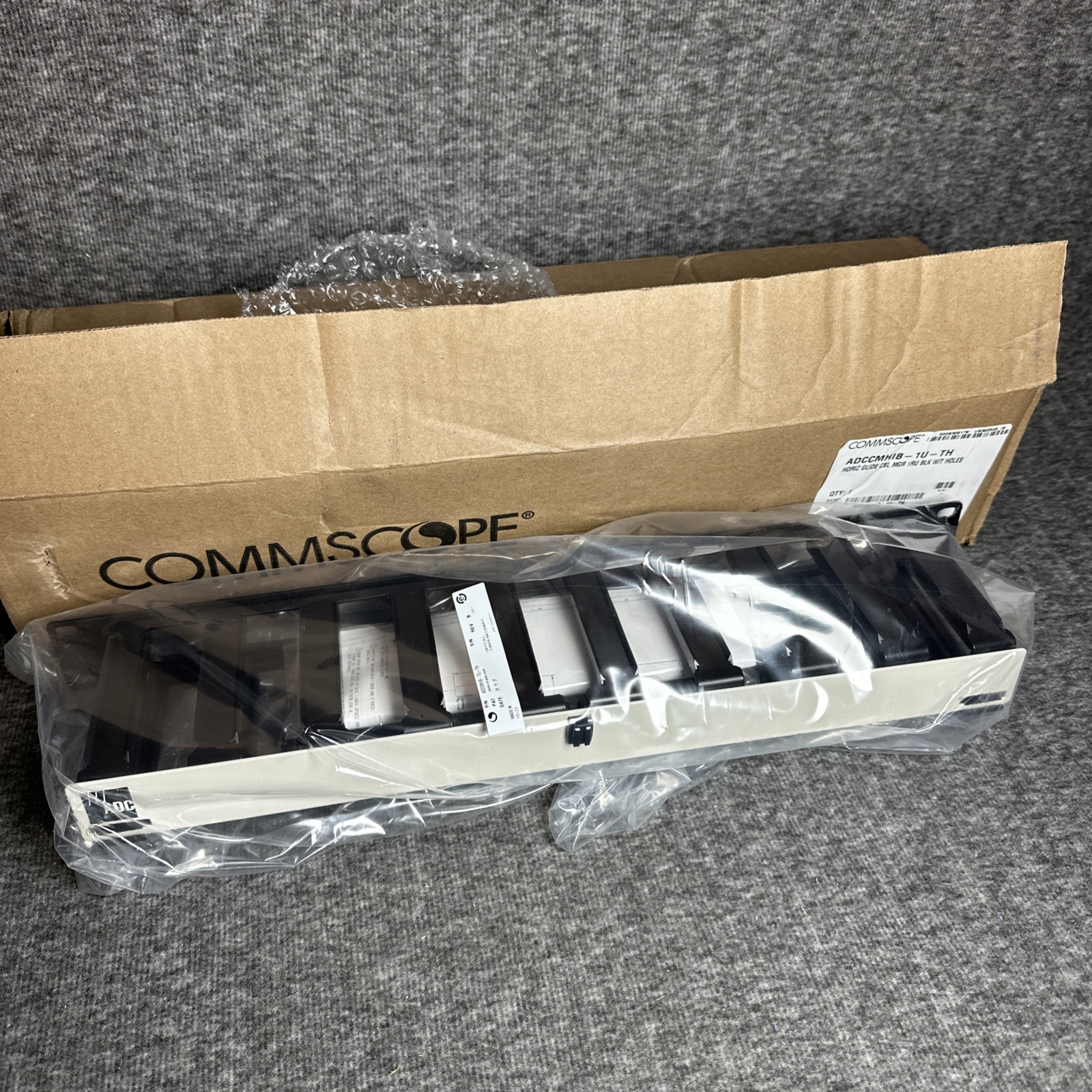 CommScope ADCCMHIB-1U-TH Horizontal Glide 19" Fiber Optical Cable Management