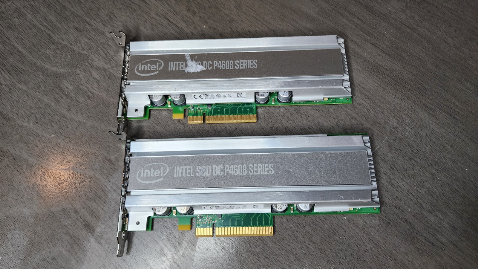 LOT of 2 Intel DC P4608 Oracle 7335943 6.4TB PCIe NVMe AIC 99-100% Health