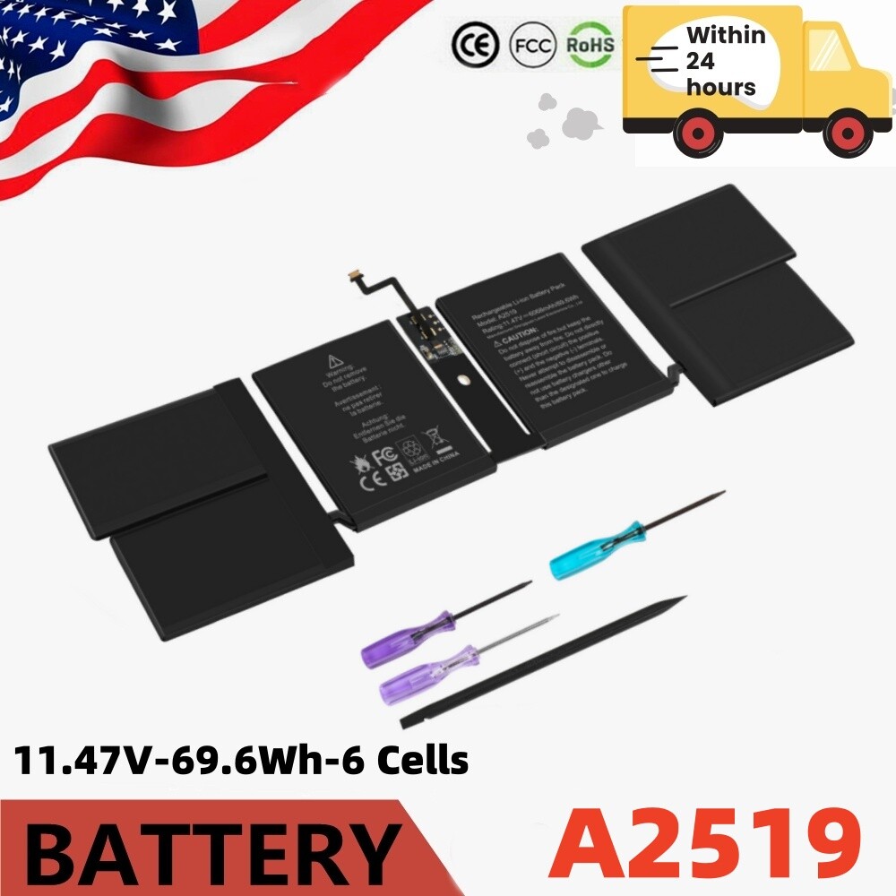 A2519 Battery For Apple MacBook Pro 14" A2442 M1 2021 Year MKGR3LL/A EMC 3650