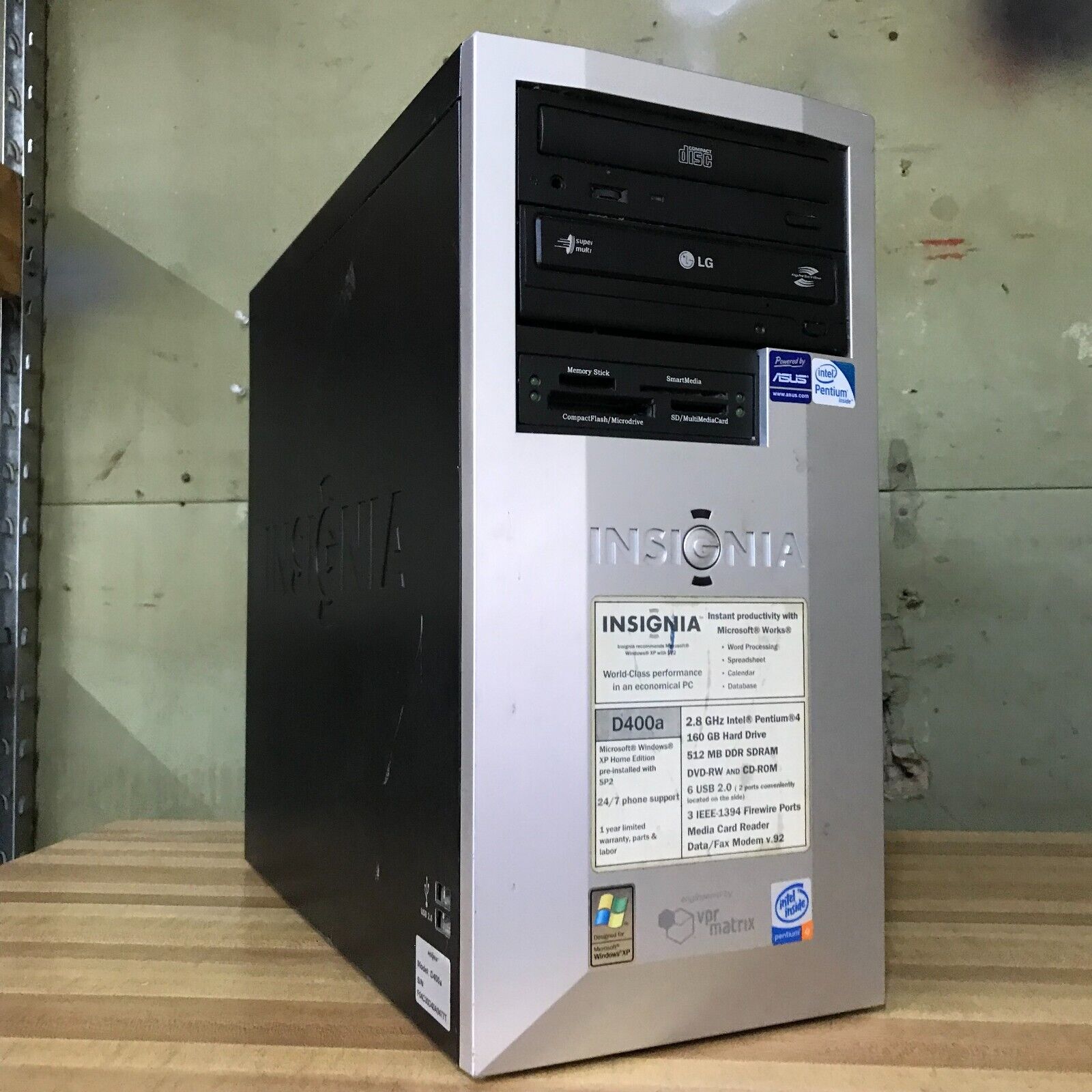 Insignia D400a PC Desktop Computer Dual Core 2.93GHz 4GB RAM (Windows 7)