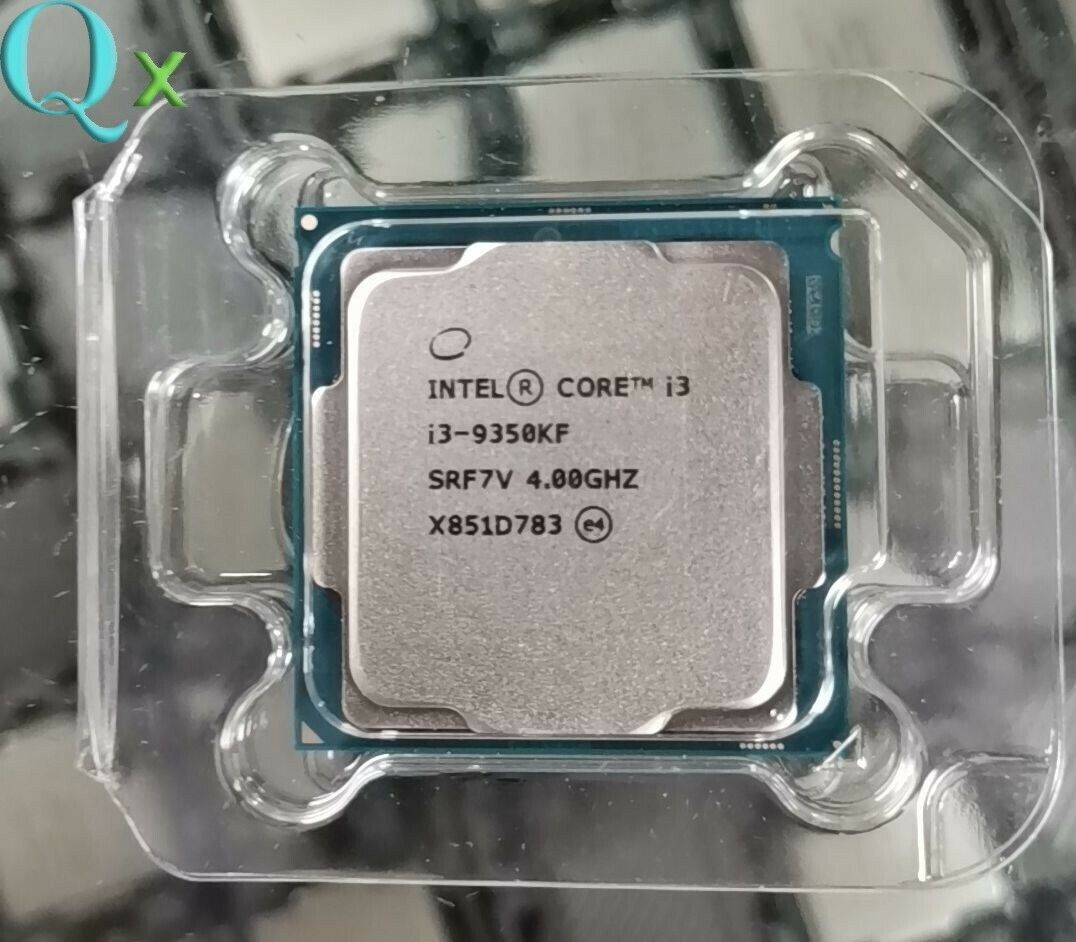 9Th Gen Intel Core I3-9350KF LGA1151 CUP Processor SRF7V 4.00GHZ Quad Core 91W