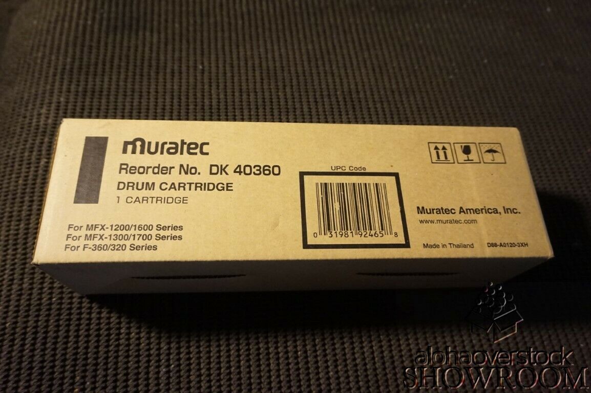 New Open Box Sealed Bag Genuine OEM Muratec DK 40360 Drum Cartridge DK40360 