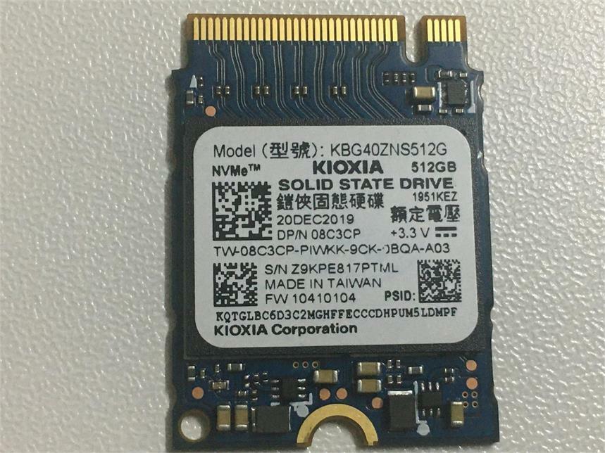 Toshiba KBG40ZNS512G NVMe KIOXIA 512GB SSD PCIe3 x4  M.2 2230 SSD For steam deck