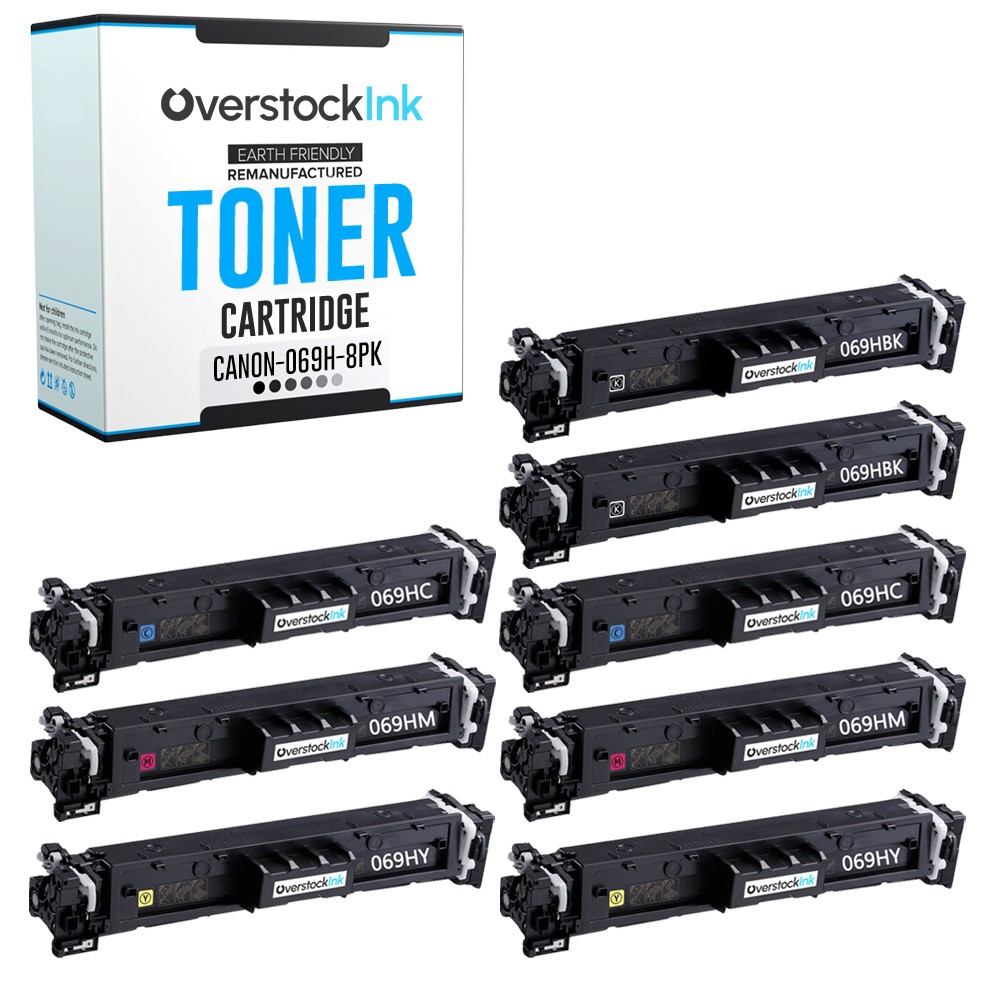 OSI 8-Pack Replacement Canon 069H Printer Toner Cartridges for i-SENSYS MF754Cdw