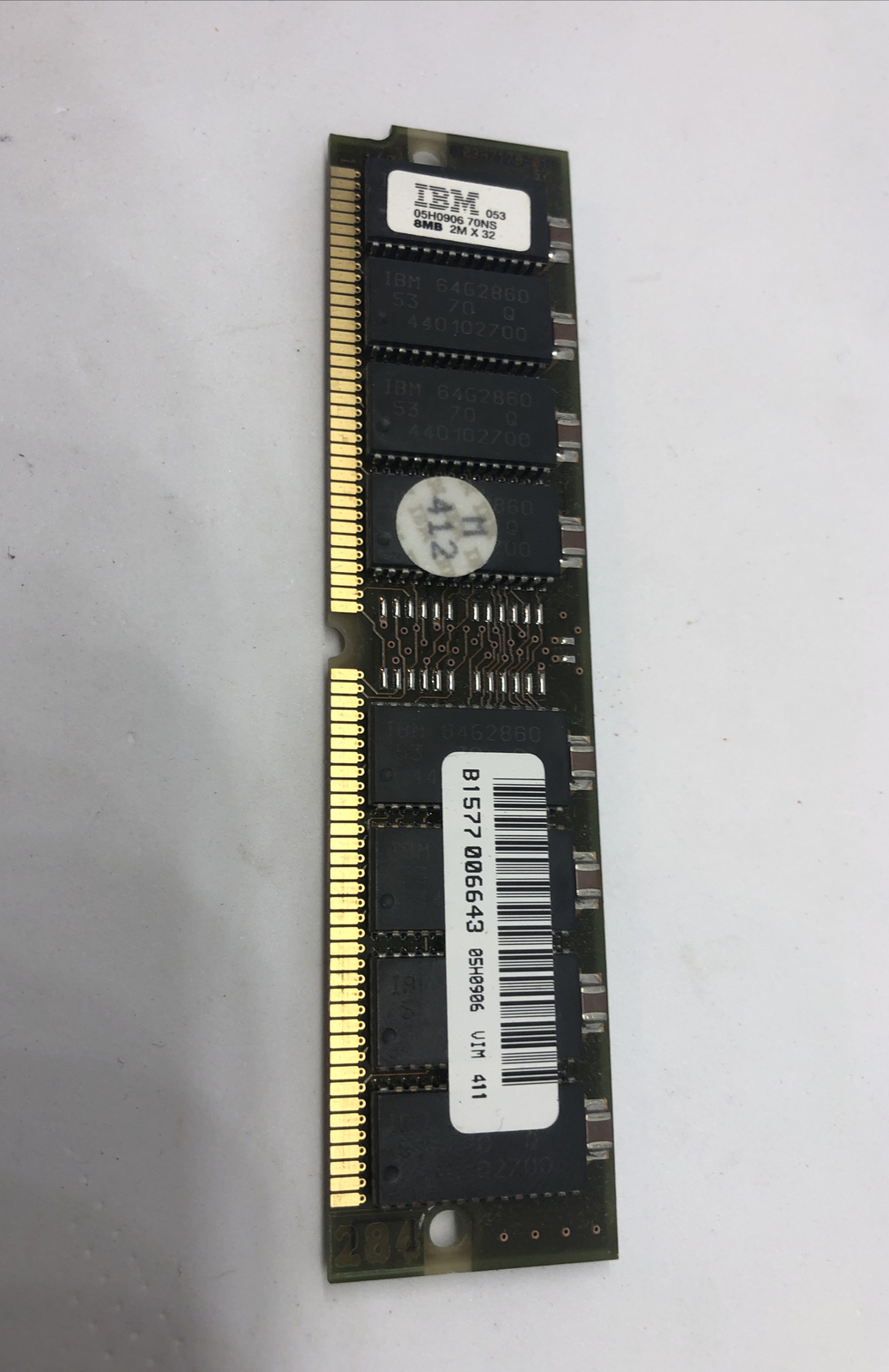 8MB Original IBM 05H0906 2MX32 70nS RAM Memory Fru# 92G7542 92G7541