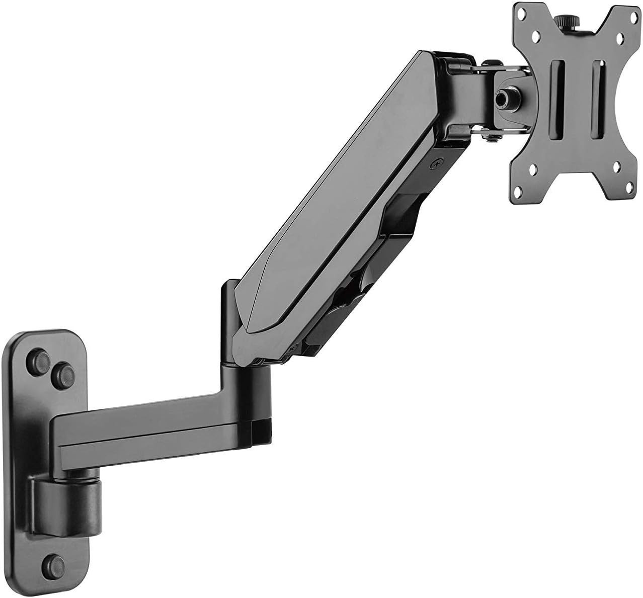 HIGH Premium Aluminum Gas Spring WALL Mount - Single Monitor
