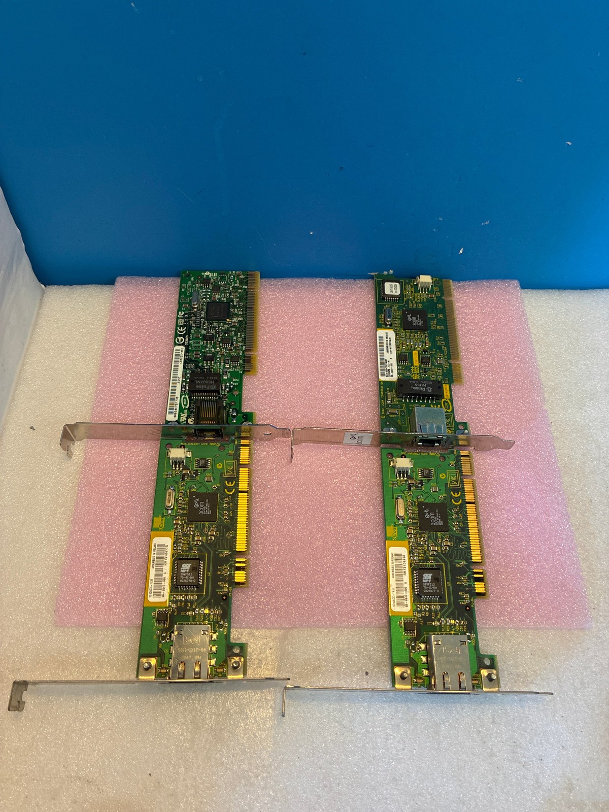 Lot of 4 🔥 3Com 3C905CX-TXM EtherLink 10/100 PCI Network Adapter + Intel NIC