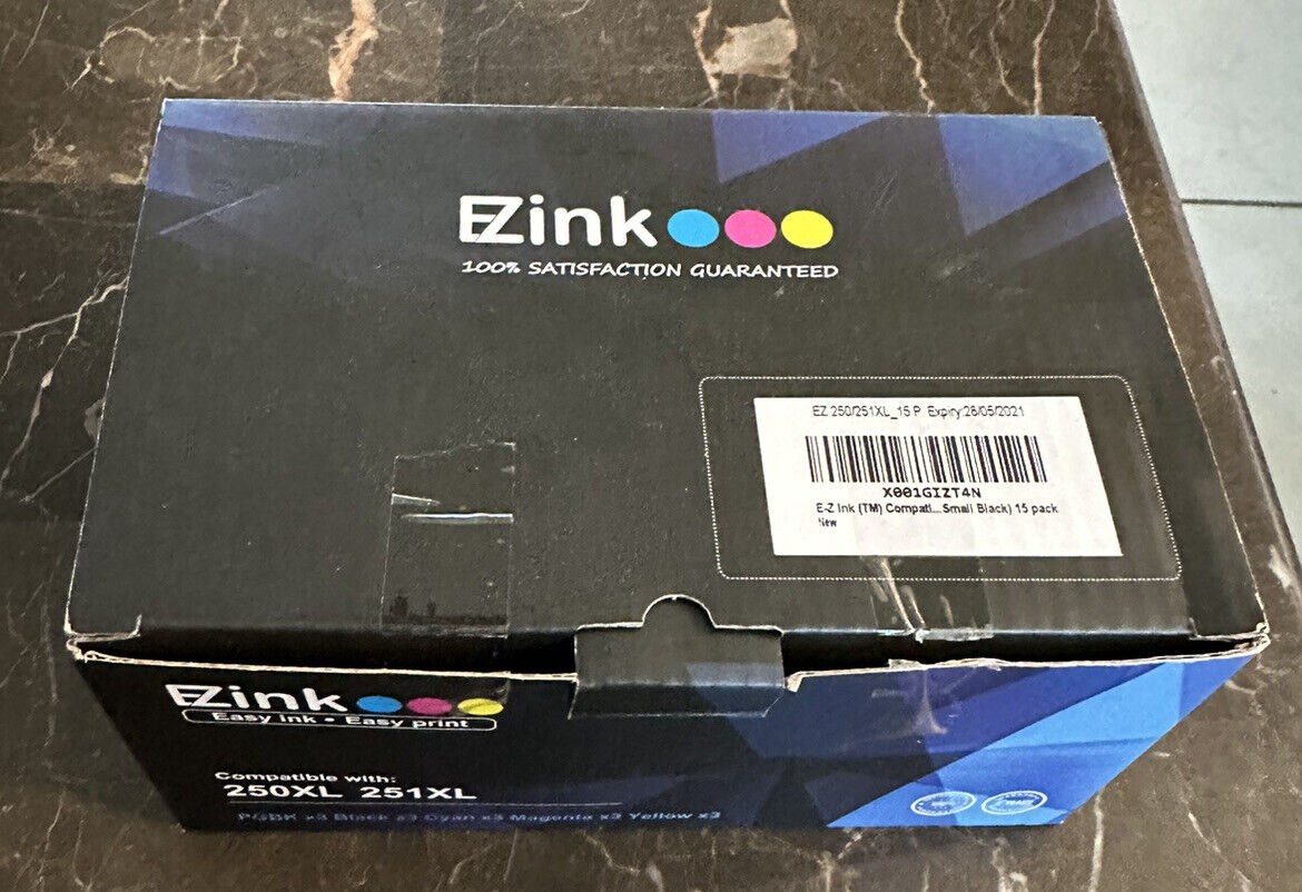 (7 Pack) EZink PGBK 250XL 251XL Compatible Ink Cartridges for Canon Pixma