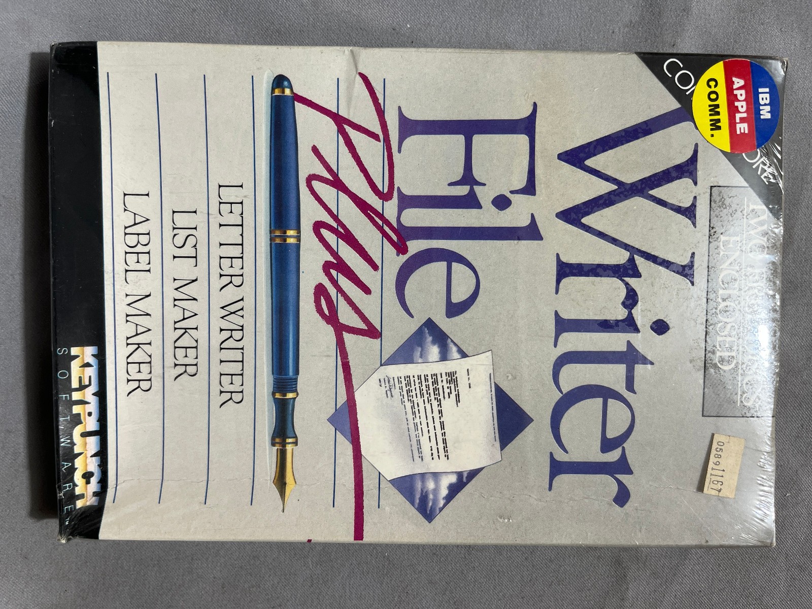 Vintage Writer File+ Database for C64/Apple/IBM  Disk New Sealed Box 1984