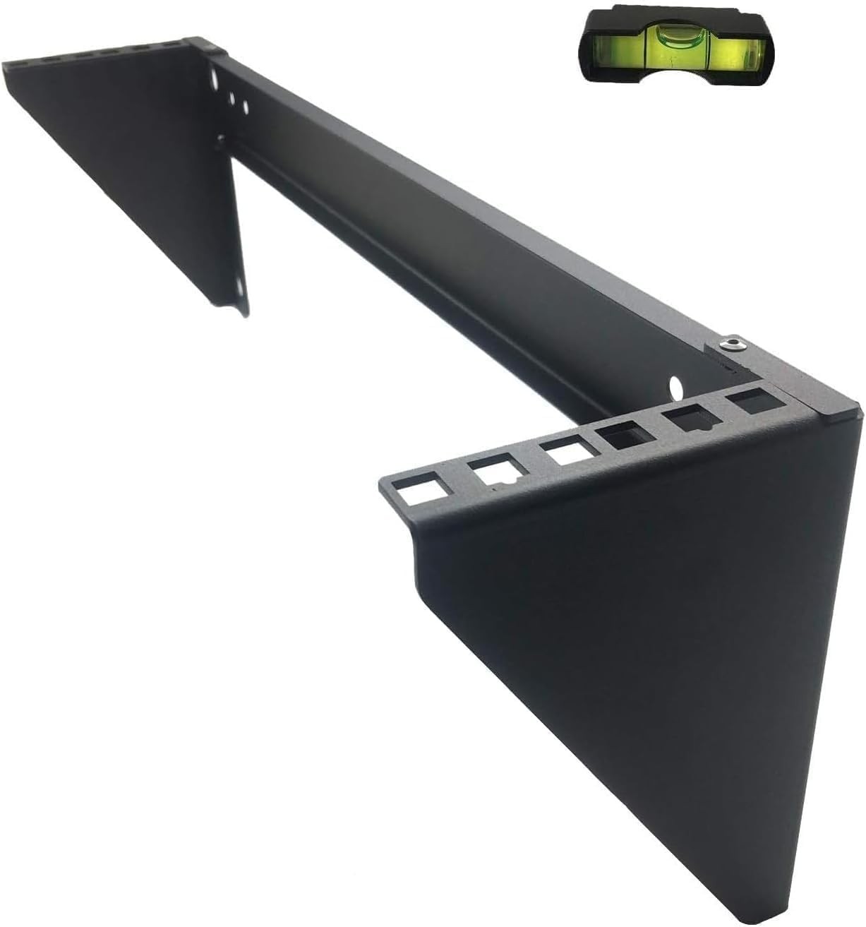 19 Inch 2U Heavy Duty Vertical Wall Mountable Rack and 125 lb Wall Mountable ...