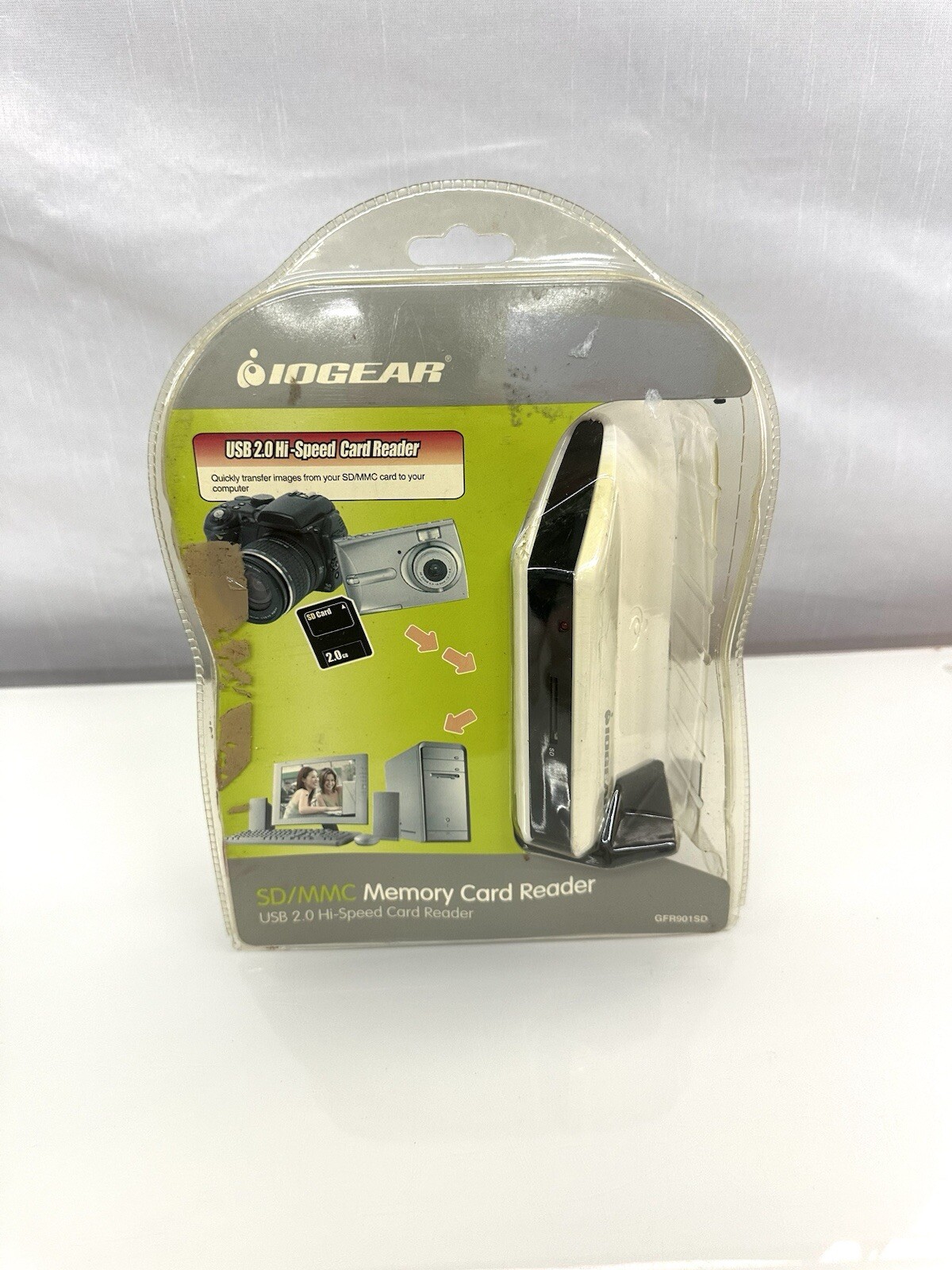 IOGEAR USB 2.0 Hi-Speed Card Reader Model-CFR901CF Compact Flash Memory