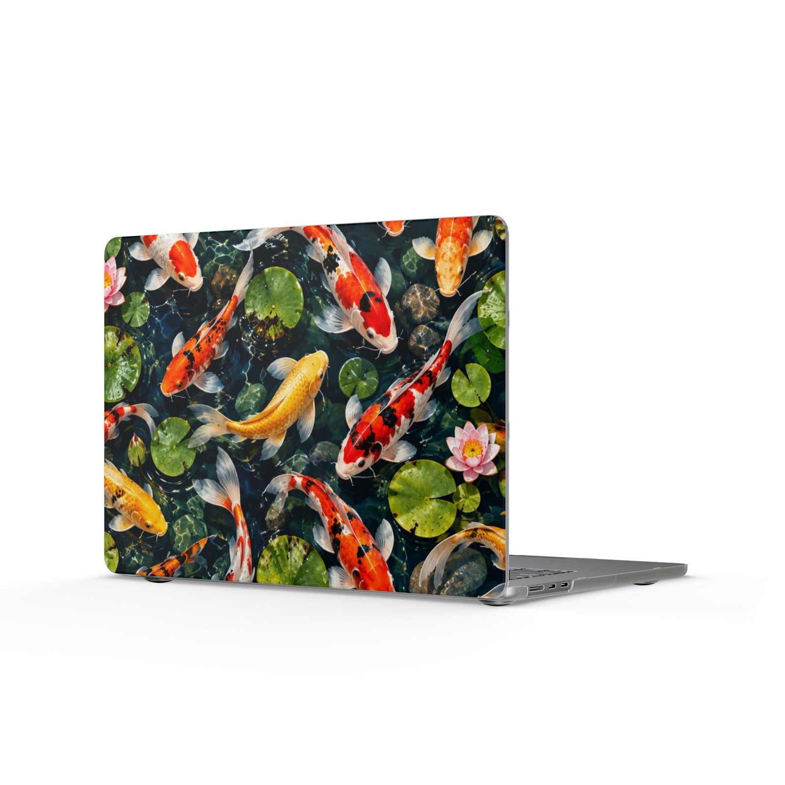 Koi Pond Pattern Matte MacBook Case | Koi Fish, Lily Pads