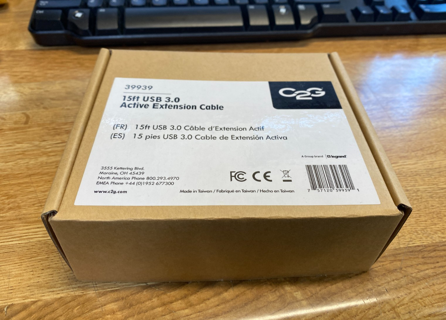 C2G 39939 15FT USB 3.0 Active Extension Cable Black